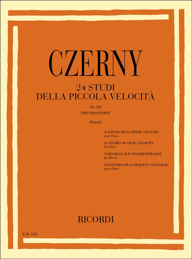 24 Studi Della Piccola Velocità Op. 636 - Per Pianoforte - pro klavír